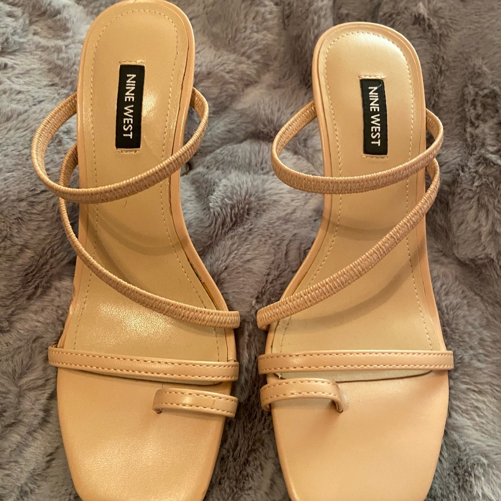 Beige Nine West Sandals